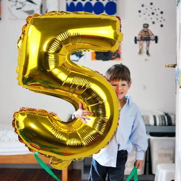 

party decoration 32/40inch number foil balloons home decor helium balloon wedding baby shower kids birthday supplies globos