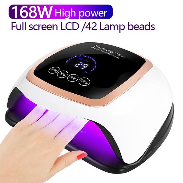 

nail dryers 2021 polish dryer 168w high power led lamp uv for nails