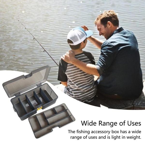 

fishing accessories tool box double-layer portable tackle accessory storage sorting