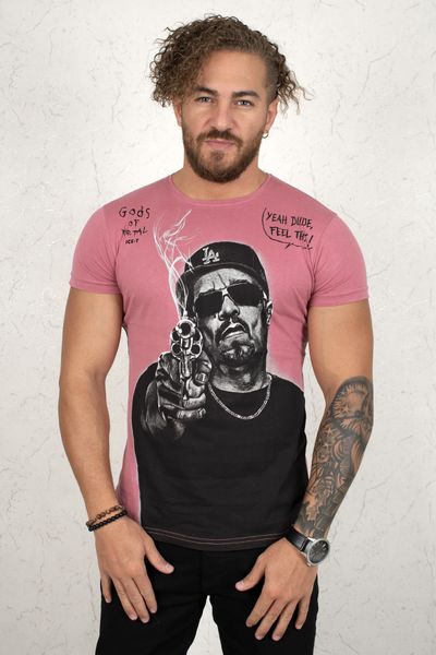 

Powder Writing Man Men 's Tee Shirt 2002045 Hv4v, White;black