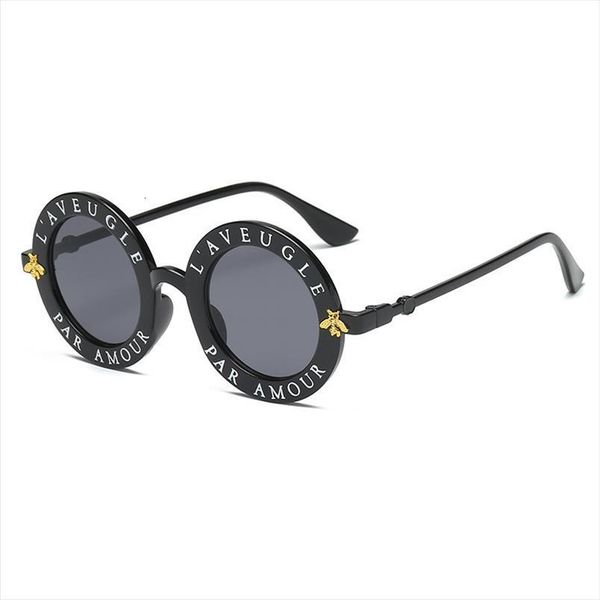 

retro small round sunglasses ladies brand black metallic, White;black