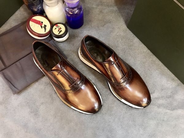 

the strongest hand-made shoes. rub color sports shoes series, ancient dyeing skills. water dyed cowhide lining + tpu outsole. size:38-45, Red;white