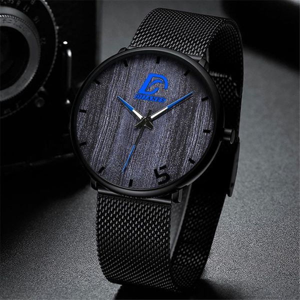 

wristwatches 2021 retro creative design men's watches fashion ultra thin simple men business steel mesh belt quartz watch reloj hombre, Slivery;brown