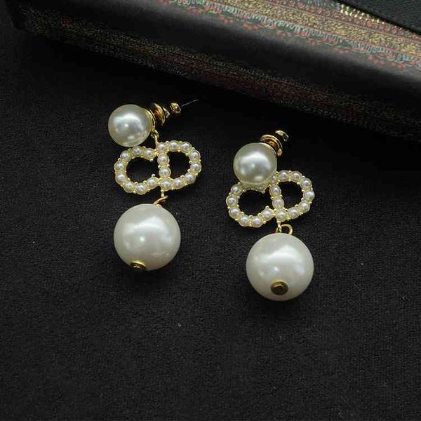 

dijia pendant earrings / fashion pearl windnet luxury designer jewelry d's red cd same live broadcast with goods, Red;brown