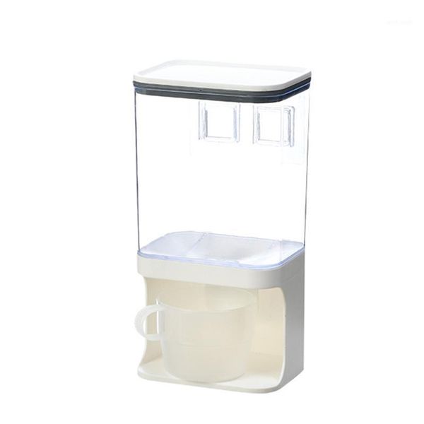 

storage bottles & jars wall-mounted dry food dispenser convenient rice bean box content grain sugar kitchen accessories soy