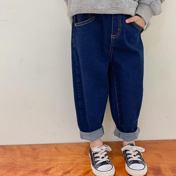 

jeans 2021 children's spring casual, Blue