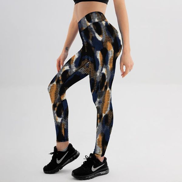 

women's leggings colorful print pants women black for fitness high waist hip push up tights gym clothing