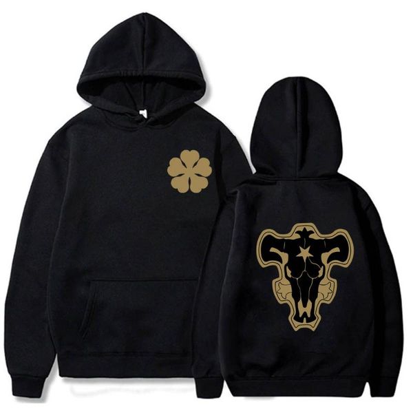 

men's hoodies & sweatshirts harajuku anime black clover funny cartoon clothing casual men women oversize itself long sleeve sweatshir