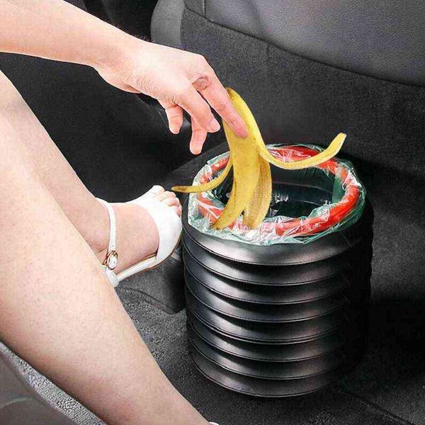 

automobile wash telescopic storage bucket folding rubbish organizer garbage can car trash bin w220312