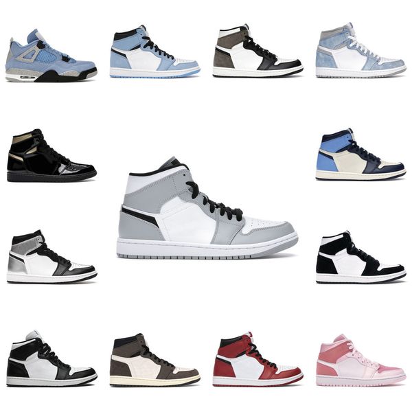 

2021 4s basketball shoes men women jumpman 1s high og hyper royal silver toe university blue black cat turbo green shadow mens sneakersm0p4