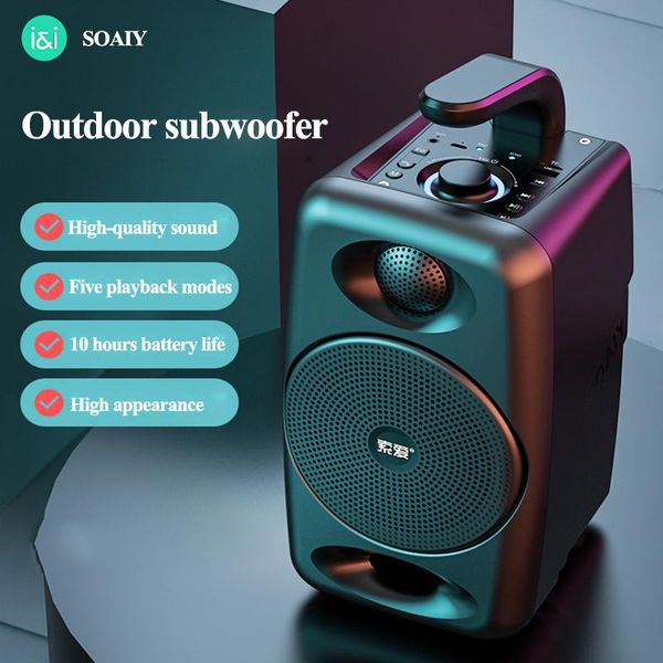 

mini speakers wireless bluetooth speaker outdoor portable sound box cloumn 3d stereo surrounding home theater big power subwoofer for party