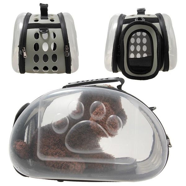 

cat carriers,crates & houses portable outdoor pets carry bags transparent pet bag breathable cats dog cage handbag shoulder