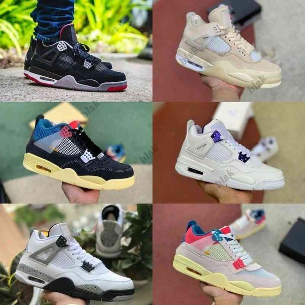 

sale 4 4s basketball shoes men women new cream sail the white cement bred court purple union la guava ice rasta mushroom sports d52483s