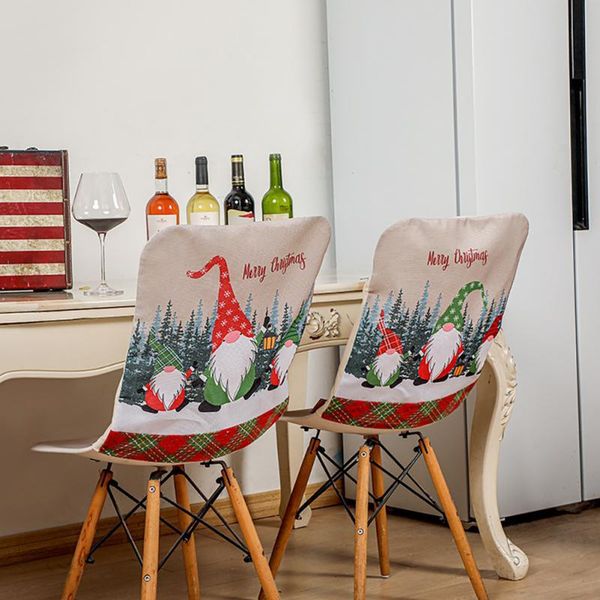 

chair covers 1pcs christmas cover dinner table rudolph back decoration home dining el party decor supplies