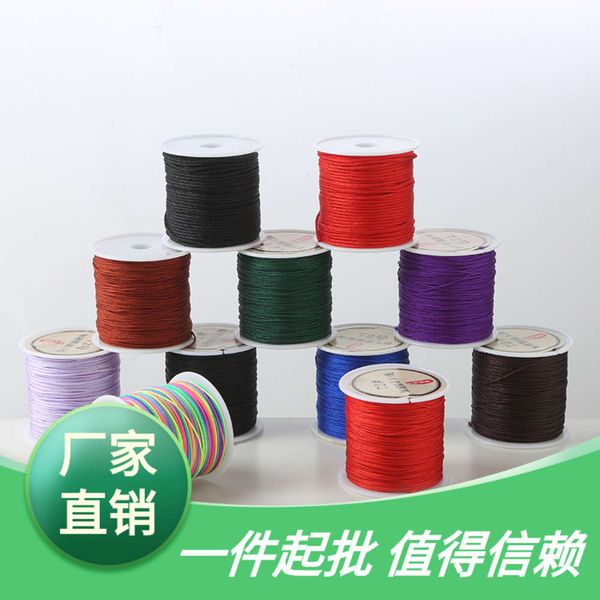 

72 pendant bracelet red hand woven rope diy material a b jade thread