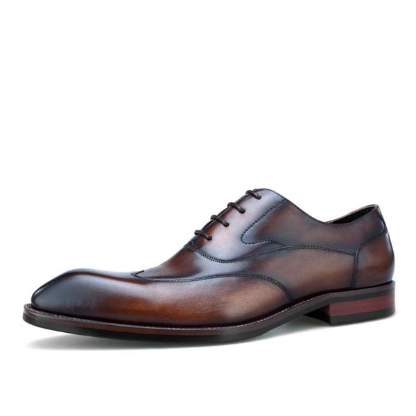 

dress shoes luxury men oxford leather italian black brown business formal
