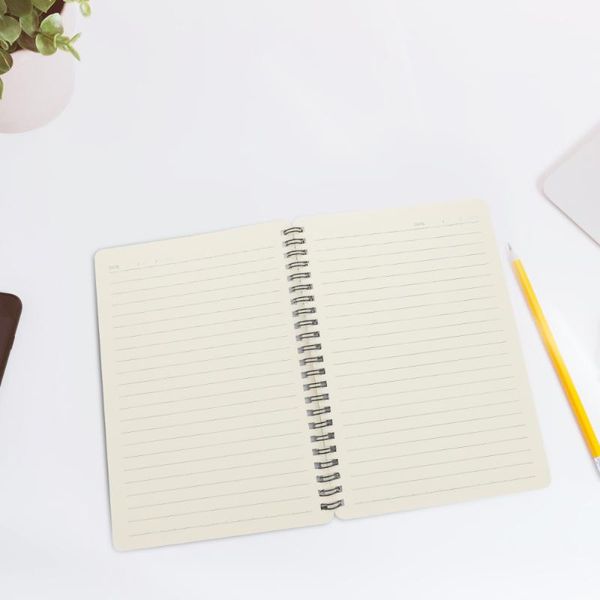 

notepads 4 pcs simple handbooks scrapbooks journal books paper school notebooks, Purple;pink