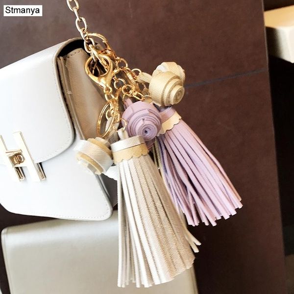 

keychains men double tassel bag vintage accessories women party gift jewelry k1983, Silver