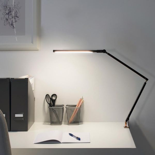 

table lamps energy saving modern led desk lamp with clamp dimmer swing long arm business office study desklight for luminaire