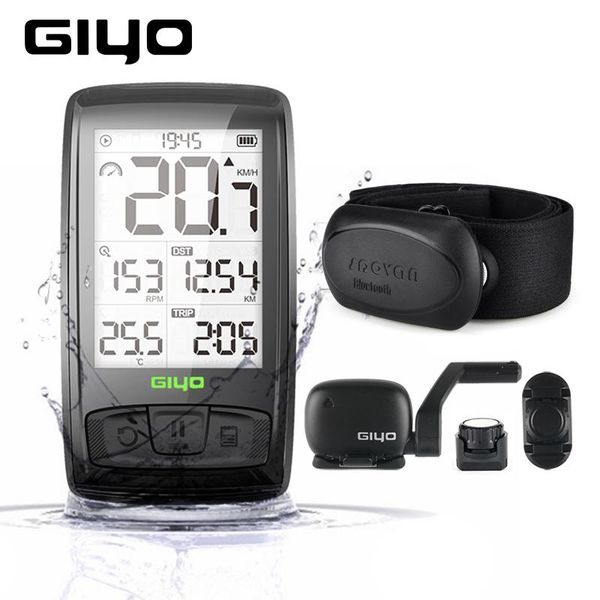 

giyo m4 wireless bicycle computer bluetooth bike speedometer speed and cadence sensor waterproof cycling computer bike odometer