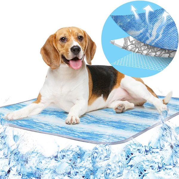 

kennels & pens dog mat summer breathable pet cooling for puppy washable cat ice blanket pad indoor supplies