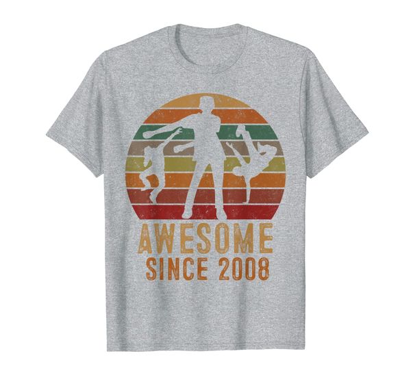 

floss awesome from 2008 11 year old gift 11th birthday t-shirt, White;black