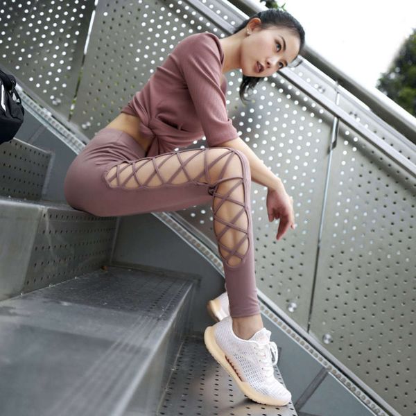 

2021women's fitness hip lifting tight high waist seamless yoga dance pants, Gray