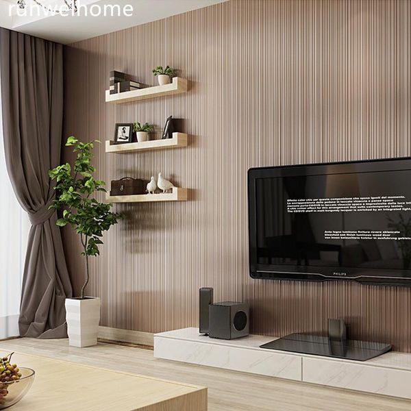 

wallpapers 3d modern minimalist atmospheric stripes wallpaper pure color non-woven thick bedroom living room el decoration wall paper