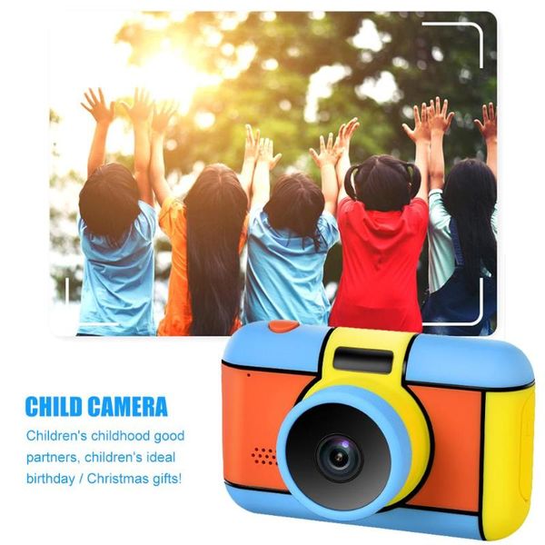 

digital cameras kids camera selfie rechargeable toy 2.4 inches hd screen video camcorder with flash light gift for boys girls