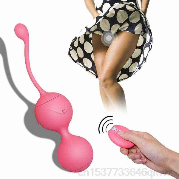 Eieren Seksspeeltje voor Vrouwen Koppels Vibrerende Afstandsbediening Kegel Bal Vaginale Strakke Oefening Geisha Ben Wa s Dual vibrator 1124