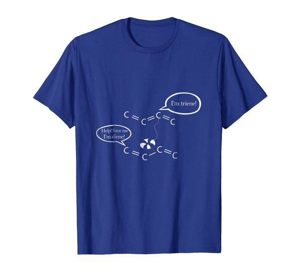 

funny organic chemistry shirt-diene and triene, White;black