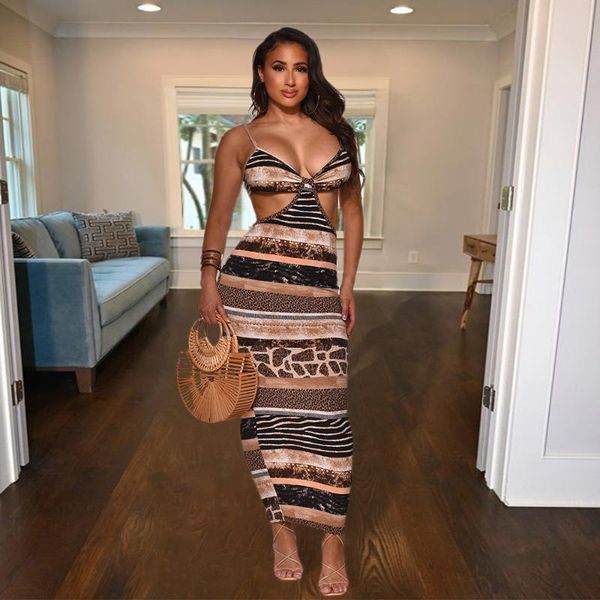 

casual dresses sujying summer women's fashion boob tube close-fitting halter print dress, Black;gray