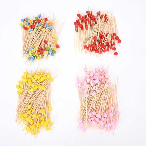 

forks 100pc decoration bamboo picks fruit fork sticks buffet cupcake ers cocktail wedding festival decorations birthday