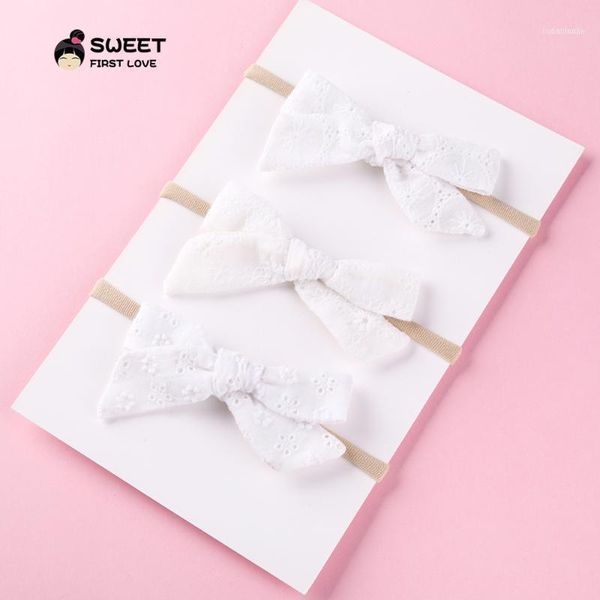 

3pcs/lot lace headband bow hair clips for girls elegant flower accessories women soft elastic cute hairbands1, Slivery;white