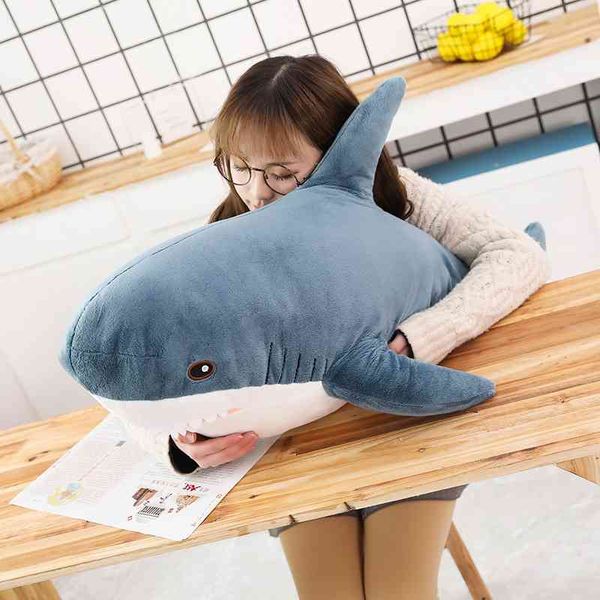 

2021 new creative cute doll bedroom sofa decoration shark pillow plush toys