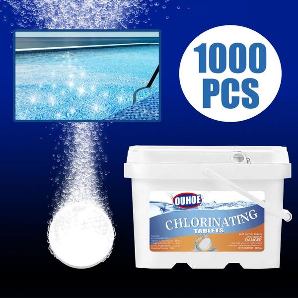 

pool & accessories 100pcs arrival multi-purpose cleaning of swimming effervescent tablets disinfectant zwembad accessoires