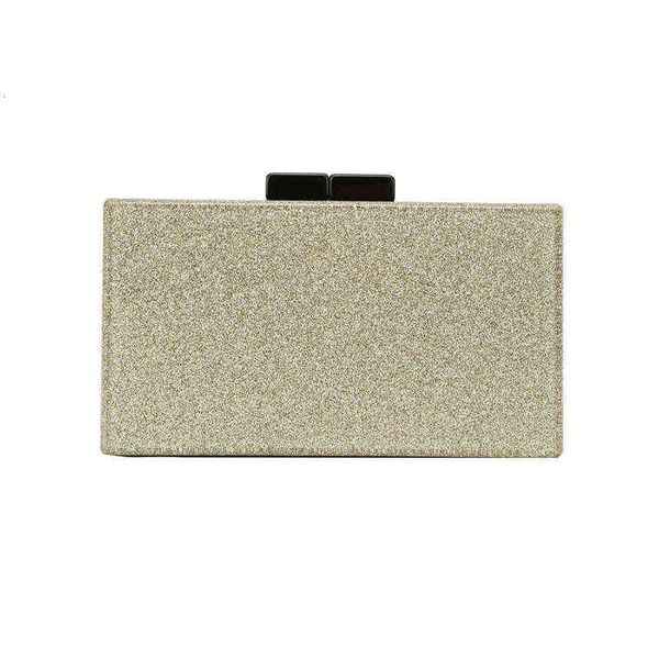 

women's single shoulder diagonal cross hand bag fashion banquet evening bag gold solid sequin acrylic