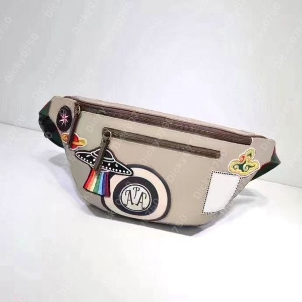 Дизайнерская поясная сумка Роскошная поясная сумка для женщин Поясная сумка с вышивкой из специального холста Lady Kitbag с вышивкой в виде тигра НЛО Регулируемая длина плечевых лямок