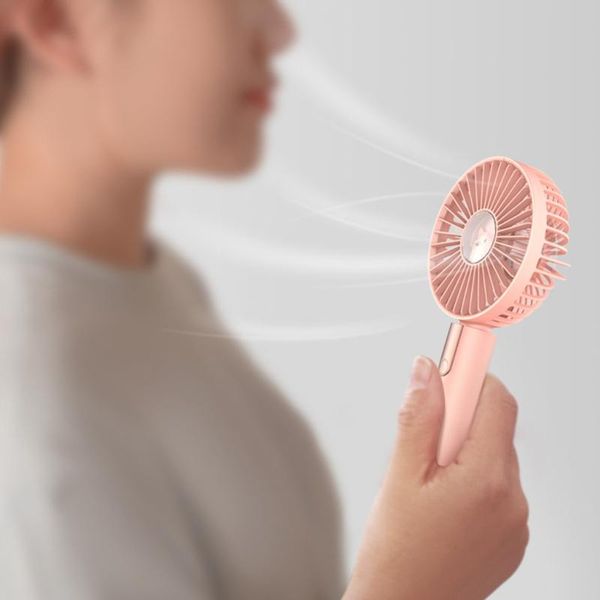 

electric fans mini usb handheld fan base 3 speed personal small desktable quiet for home bedroom office