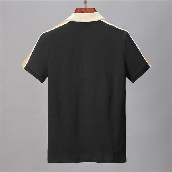 2024 Sport Designer Shirts 2021 Shirt T Snake Bee Blumenstickerei Herren Polos High Street Fashion Stripe Print T-Shirt S-Shirt