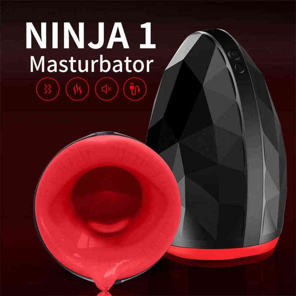 Nxy Uomini Masturbatori Coppa del Masturbatore Maschile Automatico Punta Realistica della Lingua e della Bocca Vagina Pompino Stroker Vibrante Giocattolo Del Sesso Orale 1210