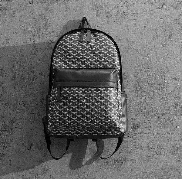 

wholesale men leathers shoulder bag simple atmosphere plaid fashion backpack street trend printed handbag college style multifunctional leat