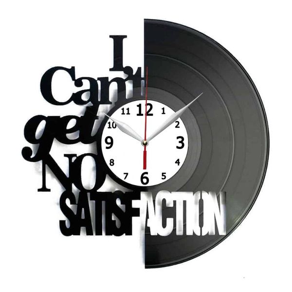 

wall clocks i cant get no satisfaction record clock cd large 3d home decor watch