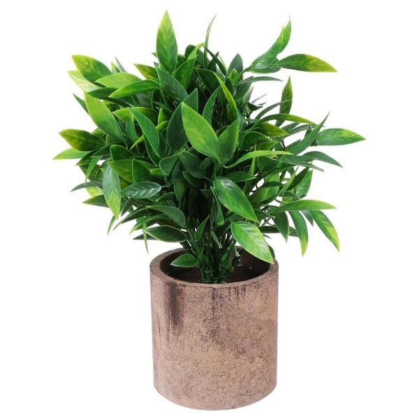 

realistic faux bonsai living room office simulation greenery potted plants