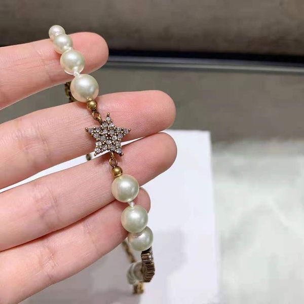 

designer jewelry 21 new brass used wind size gradient pearl hollow out micro letter necklace, Silver