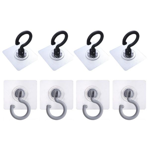 

hooks & rails 8pcs simple design practical for bathroom home useful household