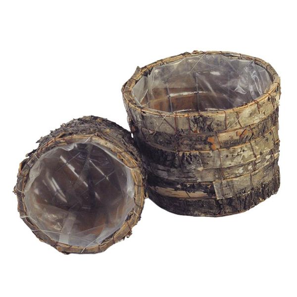 

planters & pots 2pcs cane grass woven flowerpot handwork decorated gardening basket garden potted for home balcony decoration - size and