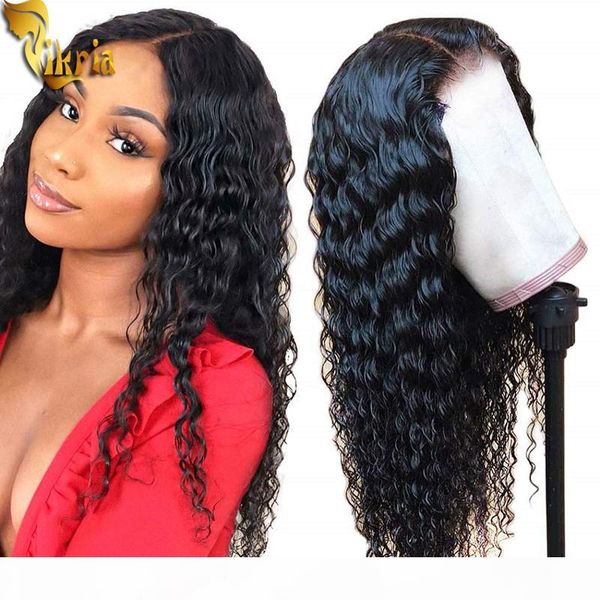 

13x4 lace frontal wigs full lace wigs curly human hair wigs with baby hair pre plucked natural hairline 100% unprocessed deep wave brazilian, Black;brown