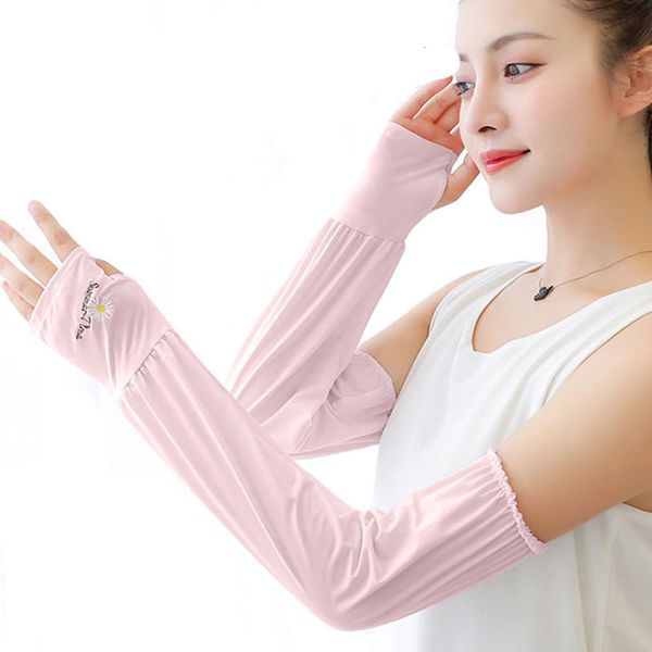 

summer ice sleeve women sunscreen loose daisy silk summer sunshade ultraviolet riding arm protection