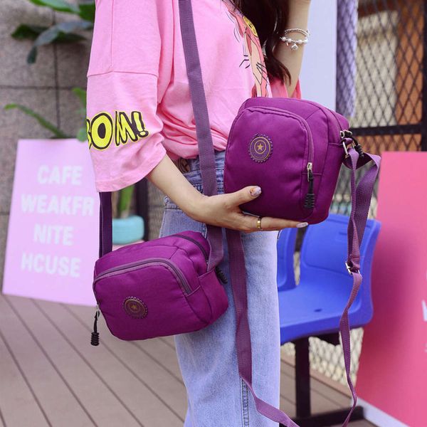 

summer mobile phone straddle one shoulder casual canvas women's bag